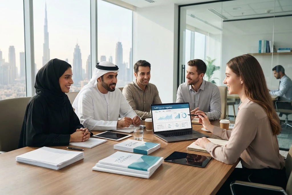 Health insurance companies in Dubai and coverage options being compared